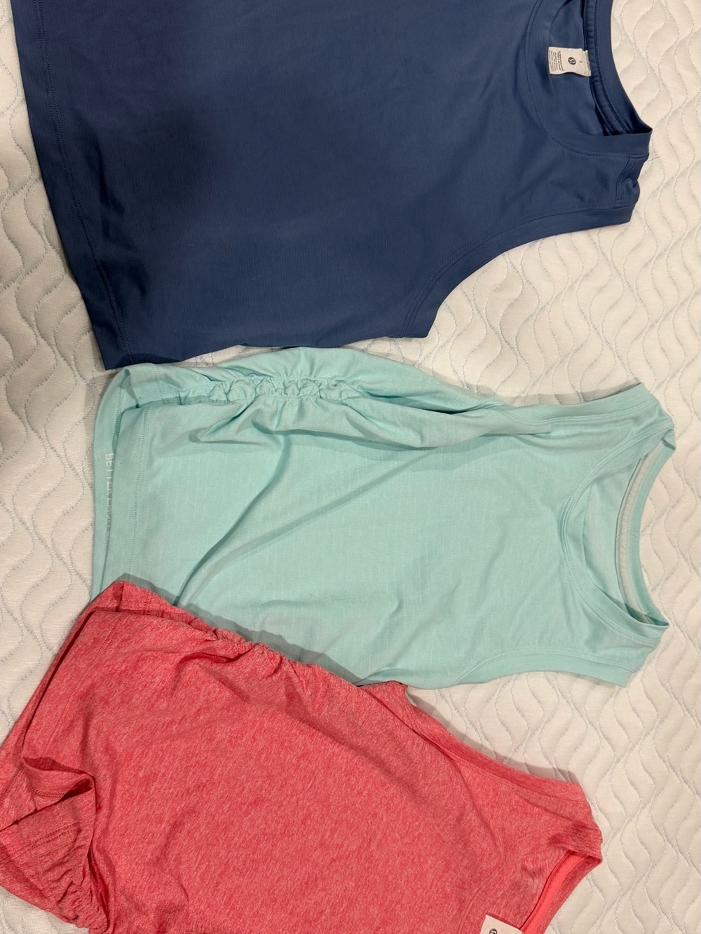 lululemon athletica Heathered Coral Pink Short-Sleeve Top - 3 - sold as a lot!